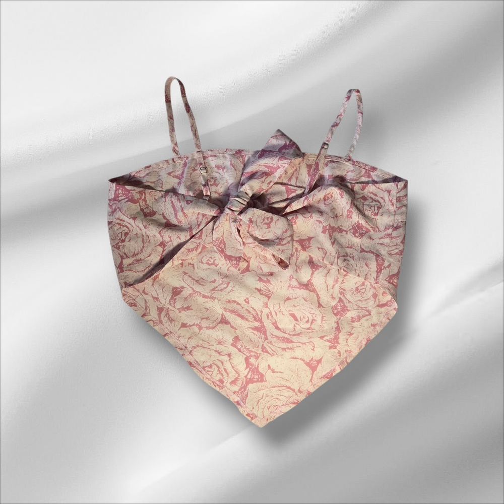 Cider Floral Pink and Cream Bandeau Style Top - Picture 2 of 2
